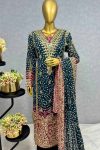 DESIGNER GEORGETTE EMBROIDERY SEQUENCE WORK WITH DIGITAL PRINT AND READY MADE LACE PIPING WORK TOP BOTTOM WITH DUPATTA FESTIVE WEAR WHOLESALE PRICE ETHNIC GARMENT (4)