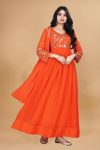 DESIGNER GEORGETTE EMBROIDERY THREAD WORK GOWN FESTIVE WEAR WHOLESALE PRICE ETHNIC GARMENT (3)