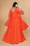 DESIGNER GEORGETTE EMBROIDERY THREAD WORK GOWN FESTIVE WEAR WHOLESALE PRICE ETHNIC GARMENT (3)