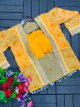 DESIGNER GEORGETTE EMBROIDERY WORK DHOTI STYLE DRAPE SKIRT BLOUSE WITH KOTI PARTY WEAR WHOLESALE PRICE ETHNIC GARMENT (9)