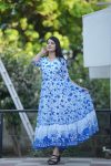 DESIGNER GEORGETTE FLORAL PRINTED FRILL PATTERN LONG ONE PIECE PARTY WEAR WHOLESALE PRICE ETHNIC GARMENT (3)