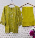 DESIGNER GEORGETTE SEQUENCE EMBROIDERY WORK TOP PALAZZO FESTIVE WEAR WHOLESALE PRICE ETHNIC GARMENT (3)