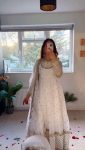 DESIGNER GEORGETTE THREAD SEQUENCE WORK GOWN WITH DUPATTA PARTY WEAR WHOLESALE PRICE ETHNIC GARMENT (6)