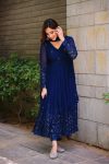 DESIGNER GEORGETTE THREAD WITH SEQUENCE WORK GOWN BOTTOM WITH DUPATTA FESTIVE WEAR WHOLESALE PRICE ETHNIC GARMENT (2)