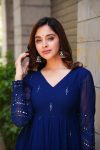 DESIGNER GEORGETTE THREAD WITH SEQUENCE WORK GOWN BOTTOM WITH DUPATTA FESTIVE WEAR WHOLESALE PRICE ETHNIC GARMENT (2)