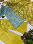 DESIGNER JIMMY CHOO EMBROIDERY WORK TOP PALAZZO WITH DUPATTA PARTY WEAR WHOLESALE PRICE ETHNIC GARMENT (4)