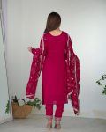 DESIGNER RANGOLI SILK EMBROIDERY SEQUENCE AND JARI WORK TOP BOTTOM WITH DUPATTA FESTIVE WEAR WHOLESALE PRICE ETHNIC GARMENT (11)