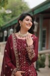 DESIGNER RANGOLI SILK SEQUENCE AND THREAD EMBROIDERY WORK TOP PALAZZO WITH DUPATTA FESTIVE WEAR WHOLESALE PRICE ETHNIC GARMENT (8)