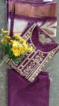 DESIGNER RAYON SLUB EMBROIDERY WORK TOP BOTTOM WITH DUPATTA FESTIVE WEAR WHOLESALE PRICE ETHNIC GARMENT (13)