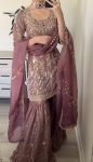 DESIGNER SHIMMER SILK EMBROIDERY SEQUENCE WORK TOP SHARARA WITH DUPATTA PARTY WEAR WHOLESALE PRICE ETHNIC GARMENT (4)
