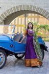 DESIGNER SILK JACQUARD WEAVING AND EMBROIDERED WORK GOWN WITH DUPATTA FESTIVE WEAR WHOLESALE PRICE ETHNIC GARMENT (1)