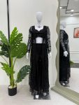 DESIGNER SOFT BUTTERFLY NET THREAD SEUENCE WORK SHARARA SHRUG WITH UNSTITCHED BLOUSE PARTY WEAR WHOLESALE PRICE ETHNIC GARMENT (1)