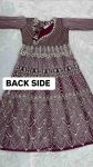 DESIGNER SOFT NET EMBROIDERY SEQUENCE WORK TOP LEHENGA WITH DUPATTA WEDDING WEAR WHOLESALE PRICE ETHNIC GARMENT (3)