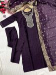 DESIGNER VISCOSE CHANDERI BEADS WITH HAND WORK TOP BOTTOM WITH DUPATTA PARTY WEAR WHOLESALE PRICE ETHNIC GARMENT (6)