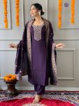 DESIGNER VISCOSE CHANDERI BEADS WITH HAND WORK TOP BOTTOM WITH DUPATTA PARTY WEAR WHOLESALE PRICE ETHNIC GARMENT (6)