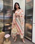 DESIGNER XHINON SILK EMBROIDERY LINING WORK TOP BOTTOM WITH DUPATTA PARTY WEAR WHOLESALE PRICE ETHNIC GARMENT (6)