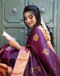 FANCY BANARASI SOFT SILK SAREE WITH UNSTITCHED BLOUSE PARTY WEAR WHOLESALE PRICE ETHNIC GARMENT (6)