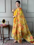 FANCY CHANDERI SILK SEQUENCE EMBROIDERY CODING WORK TOP BOTTOM WITH DUPATTA PARTY WEAR WHOLESALE PRICE ETHNIC GARMENT (6)