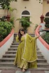 FANCY CHINO SEQUENCE EMBROIDERY WORK NAYRA CUT KURTI SHARARA WITH DUPATTA PARTY WEAR WHOLESALE PRICE ETHNIC GARMKENT (3)