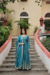 FANCY CHINO SEQUENCE EMBROIDERY WORK NAYRA CUT KURTI SHARARA WITH DUPATTA PARTY WEAR WHOLESALE PRICE ETHNIC GARMKENT (10)