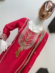 FANCY CHINON CODING SEQUENCE EMBROIDERY WORK TOP BOTTOM WITH DUPATTA PARTY WEAR WHOLESALE PRICE ETHNIC GARMENT (3)