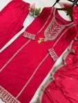 FANCY CHINON CODING SEQUENCE EMBROIDERY WORK TOP BOTTOM WITH DUPATTA PARTY WEAR WHOLESALE PRICE ETHNIC GARMENT (3)