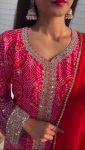 FANCY CHINON EMBROIDERY CODING SEQUENCE WORK TOP PALAZZO WITH DUPATTA PARTY WEAR WHOLESALE PRICE ETHNIC GARMENT (4)