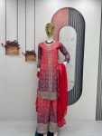 FANCY CHINON EMBROIDERY CODING SEQUENCE WORK TOP PALAZZO WITH DUPATTA PARTY WEAR WHOLESALE PRICE ETHNIC GARMENT (4)