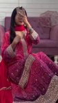 FANCY CHINON EMBROIDERY CODING SEQUENCE WORK TOP PALAZZO WITH DUPATTA PARTY WEAR WHOLESALE PRICE ETHNIC GARMENT (4)