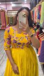 FANCY CHINON EMBROIDERY THREAD AND SEQUENCE WORK GOWN PARTY WEAR WHOLESALE PRICE ETHNIC GARMENT (7)