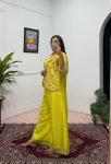 FANCY CHINON EMBROIDREY MOTI LACE WORK BLOUSE KOTI WITH PALAZZO PARTY WEAR WHOLESALE PRICE ETHNIC GARMENT (7)