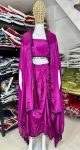 FANCY CHINON HANGING LACE WORK TUBE TOP DRAPED SKIRT WITH SHRUG PARTY WEAR WHOLESALE PRICE ETHNIC GARMENT (15)