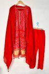 FANCY CHINON SILK BANDHNI PRINTED SEQUENCE LATKAN WORK TOP BOTTOM WITH DUPATTA PARTY WEAR WHOLESALE PRICE ETHNIC GARMENT (3)