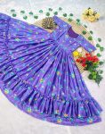 FANCY CHINON SILK DIGITAL PRINTED ONE PIECE DRESS CASUAL WEAR WHOLESALE PRICE ETHNIC GARMENT (3)
