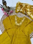 FANCY CHINON SILK EMBROIDERY WORK TOP BOTTOM WITH DUPATTA PARTY WEAR WHOLESALE PRICE ETHNIC GARMENT (3)