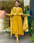 FANCY CHINON SILK EMBROIDERY WORK TOP BOTTOM WITH DUPATTA PARTY WEAR WHOLESALE PRICE ETHNIC GARMENT (3)
