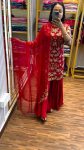 FANCY CHINON SILK MULTI THREAD EMBROIDREY SEQUENCE WORK TOP PALAZZO WITH DUPATTA PARTY WEAR WHOLESALE PRICE ETHNIC GARMENT (4)