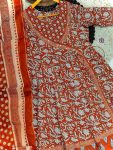 FANCY COTTON PRINTED EMBROIDERY LACE WORK GOWN BOTTOM WITH DUPATTA PARTY WEAR WHOLESALE PRICE ETHNIC GARMENT (7)