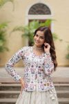 FANCY DYABLE VISCOSE JACQUARD WORK TOP WITH LEHENGA PARTY WEAR WHOLEASLE PRICE ETHNIC GARMENT (3)