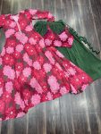 FANCY FAUX GEORGETTE CRUSH PLEATING WORK LEHENGA WITH PRINTED STITCHED BLOUSE AND SHRUG PARTY WEAR WHOLESALE PRICE ETHNIC GARMENT (3)