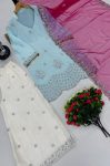 FANCY FRENCH CREPE EMBROIDERY SEQUENCE WORK TOP PALAZZO WITH DUPATTA PARTY WEAR WHOLESALE PRICE ETHNIC GARMENT (3)