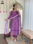 FANCY FRENCH CREPE PRINTED HAND MIRROR WORK TOP BOTTOM WITH DUPATTA PARTY WEAR WHOLESALE PRICE ETHNIC GARMENT (3)