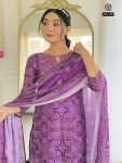 FANCY FRENCH CREPE PRINTED HAND MIRROR WORK TOP BOTTOM WITH DUPATTA PARTY WEAR WHOLESALE PRICE ETHNIC GARMENT (3)