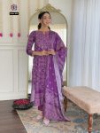 FANCY FRENCH CREPE PRINTED HAND MIRROR WORK TOP BOTTOM WITH DUPATTA PARTY WEAR WHOLESALE PRICE ETHNIC GARMENT (3)
