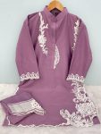 FANCY FRENCH SILK EMBROIDERY SEQUENCE WORK CO-ORD SET PARTY WEAR WHOLESALE PRICE ETHNIC GARMENT (6)
