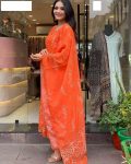 FANCY GEORGETTE BEADS HANDWORK TOP BOTTOM WITH DUPATTA PARTY WEAR WHOLESALE PRICE ETHNIC GARMENT (7)