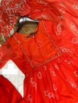 FANCY GEORGETTE BEADS HANDWORK TOP BOTTOM WITH DUPATTA PARTY WEAR WHOLESALE PRICE ETHNIC GARMENT (7)