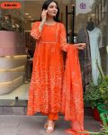 FANCY GEORGETTE BEADS HANDWORK TOP BOTTOM WITH DUPATTA PARTY WEAR WHOLESALE PRICE ETHNIC GARMENT (7)