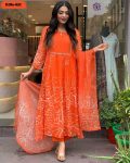 FANCY GEORGETTE BEADS HANDWORK TOP BOTTOM WITH DUPATTA PARTY WEAR WHOLESALE PRICE ETHNIC GARMENT (7)