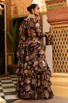 FANCY GEORGETTE DIGITAL PRINTED RUFFLE WORK LEHENGA SAREE WITH STITCHED BLOUSE PARTY WEAR WHOLESALE PRICE ETHNIC GARMENT (3)